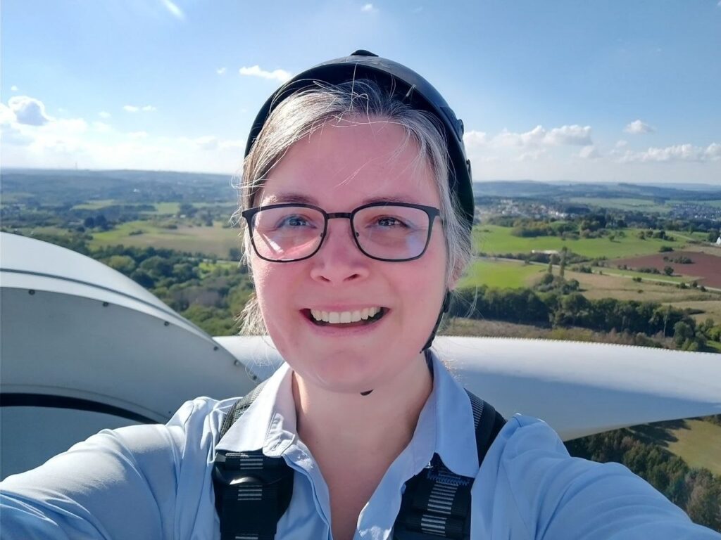 Portrait entstanden auf einer Windkraftanlage