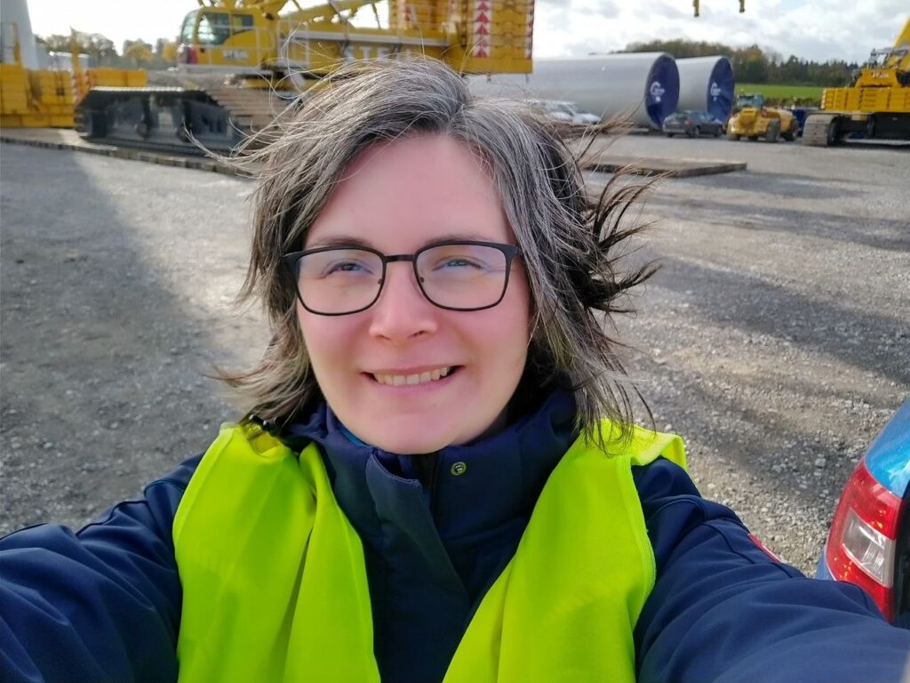 Portrait entstanden auf einer Baustelle